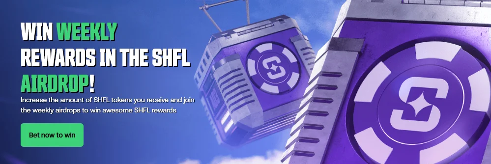 Bannière airdrop hebdomadaire SHFL